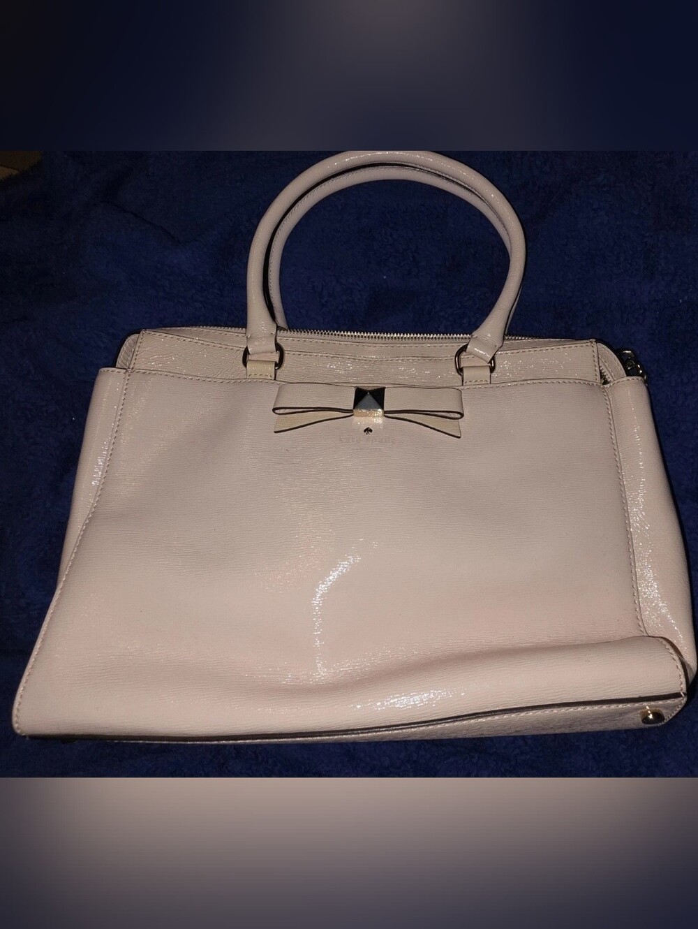 kate spade Pale Pink Patent Leather Bow Satchel
